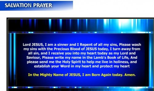 Salvation Prayer – Highway of Holiness